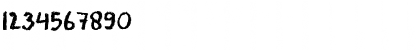 Download DK Cool Crayon Regular Font Numeric Preview