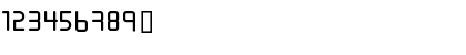 Download URALthin Regular Font Numeric Preview