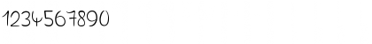 Download Dragonfly On My Nose Regular Font Numeric Preview