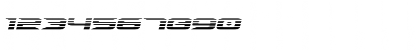 Download Drive Scanlines Italic Italic Font Numeric Preview