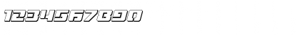 Download Drone Tracker 3D Italic Italic Font Numeric Preview