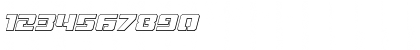 Download Drone Tracker Outline Italic Outline Italic Font Numeric Preview