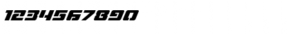Download Drone Tracker Super-Italic Italic Font Numeric Preview