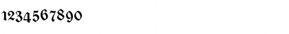 Download DS CaslonGotischOsF Regular Font Numeric Preview