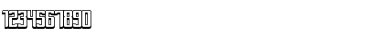 Download Dymeda Shadow Font Numeric Preview
