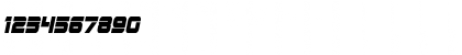 Download Edge Racer Condensed Italic Condensed Italic Font Numeric Preview