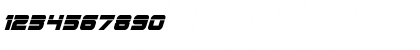 Download Edge Racer Laser 2 Super-Italic Italic Font Numeric Preview