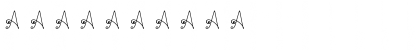 Download Elizabeth Ruelas Regular Font Numeric Preview