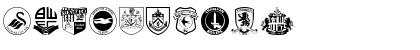 Download English Football Club Badges Regular Font Numeric Preview