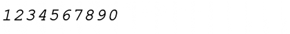 Download ER Kurier 1251 Italic Font Numeric Preview