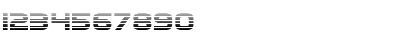 Download Eurofighter Gradient Regular Font Numeric Preview
