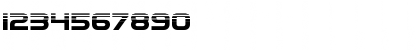 Download Eurofighter Halftone Regular Font Numeric Preview