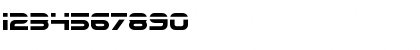 Download Eurofighter Laser Regular Font Numeric Preview