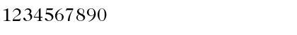 Download Caslon335 Regular Font Numeric Preview