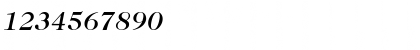 Download Caslon335Medium RegularItalic Font Numeric Preview