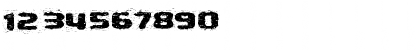 Download Extraterrestre Regular Font Numeric Preview