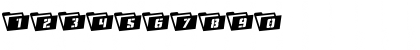Download Eyes Only Rotated Regular Font Numeric Preview