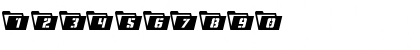 Download Eyes Only Regular Font Numeric Preview