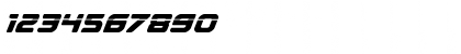 Download Falcon Punch Laser Regular Font Numeric Preview