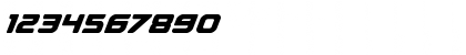 Download Falcon Punch Regular Font Numeric Preview