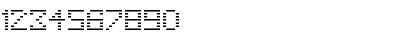 Download Falling Regular Font Numeric Preview