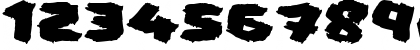Download Fat Brush Regular Font Numeric Preview