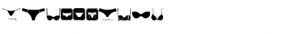 Download Female Underwear Regular Font Numeric Preview