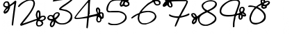 Download Flowing Flowers Regular Font Numeric Preview