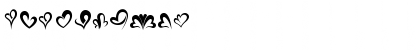 Download fotograami-hearts01 Regular Font Numeric Preview