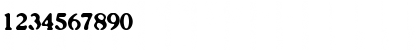 Download Caslonostrate Regular Font Numeric Preview
