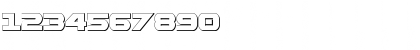 Download Gemina 3D Regular Font Numeric Preview