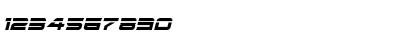 Download Ghost Clan Laser Italic Italic Font Numeric Preview