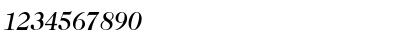 Download CaslonTwoMediumSSK Italic Font Numeric Preview