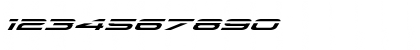 Download Grand Sport Laser Italic Italic Font Numeric Preview