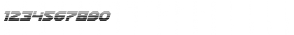 Download Gunner Storm Gradient Italic Italic Font Numeric Preview