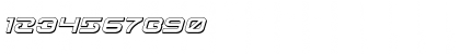 Download Gunrunner 3D Italic Italic Font Numeric Preview