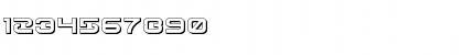 Download Gunrunner 3D Regular Font Numeric Preview