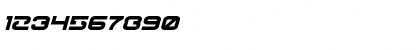 Download Gunrunner Bold Italic Bold Italic Font Numeric Preview
