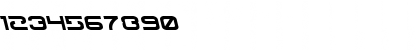 Download Gunrunner Leftalic Italic Font Numeric Preview
