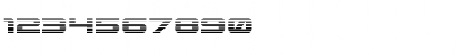 Download Gunship Gradient Regular Font Numeric Preview