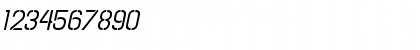 Download Hallandale Stencil Italic JL Regular Font Numeric Preview