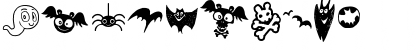 Download HalloCuties Regular Font Numeric Preview