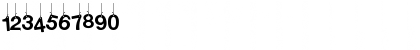 Download Hanging Letters Regular Font Numeric Preview
