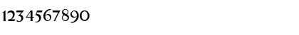 Download Castlemar Normal Font Numeric Preview