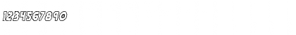 Download Horroween Outline Italic Outline Italic Font Numeric Preview