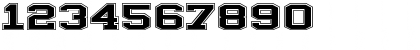 Download ILLINOIS block Regular Font Numeric Preview