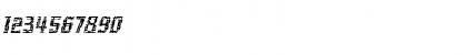 Download Inhuman BB Italic Font Numeric Preview