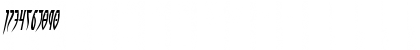 Download Inhumanity Italic Italic Font Numeric Preview