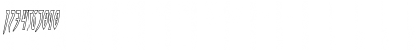Download Inhumanity Outline Italic Outline Italic Font Numeric Preview
