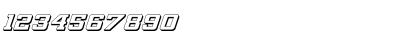 Download Interceptor 3D Italic Italic Font Numeric Preview